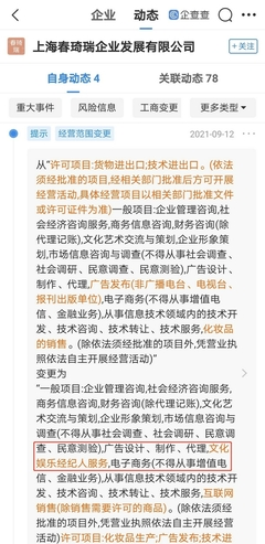 将签约艺人